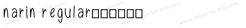 narin regular字体转换